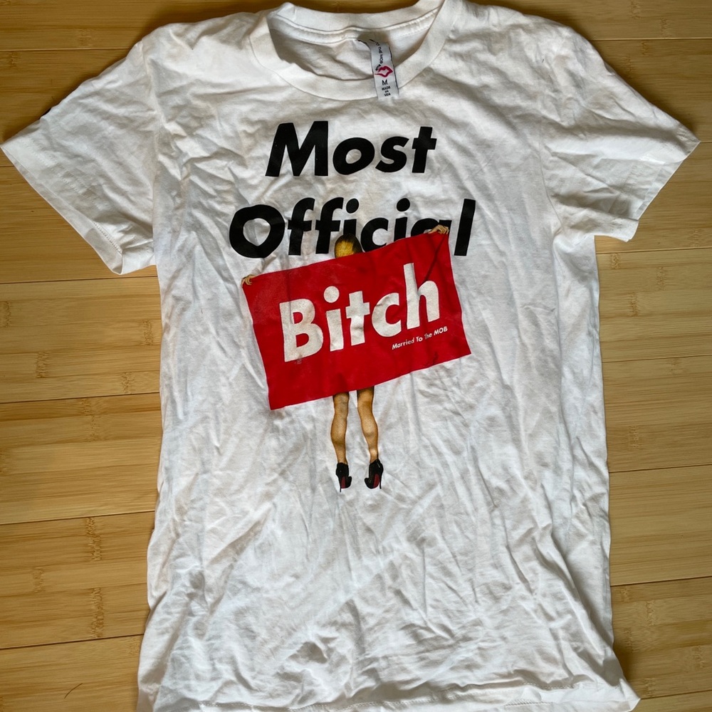 Married To The Mob Most Official White T Tee Shirt